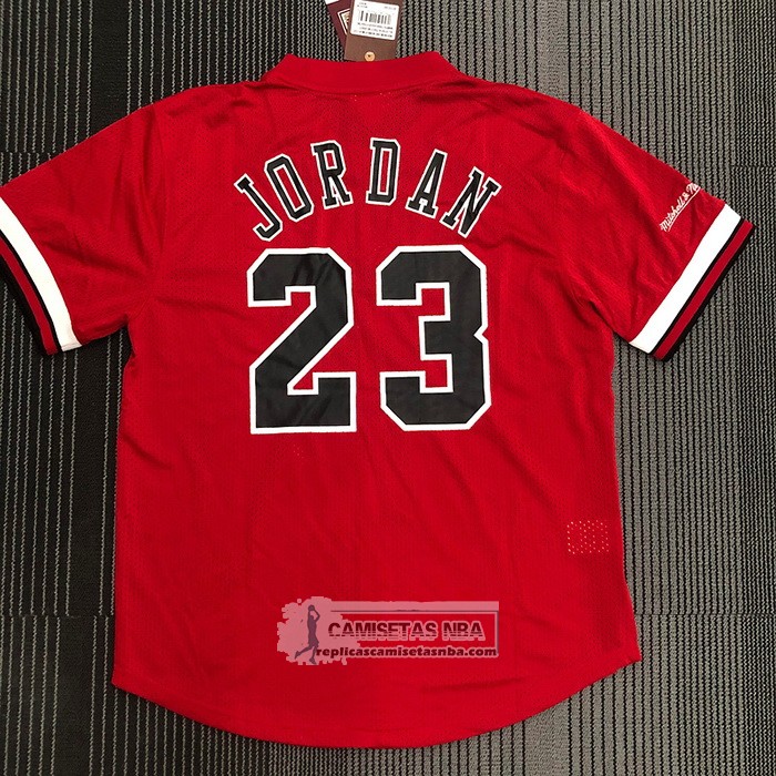 Camiseta Manga Corta Chicago Bulls Michael Jordan NO 23 Rojo2